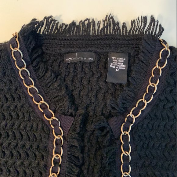 Black fringe sweater - Picture 4 of 8